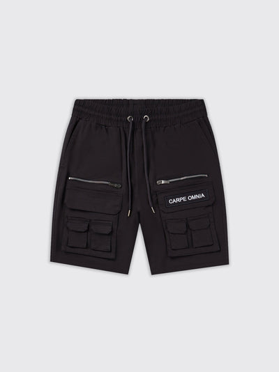Pantalones cortos tipo cargo negros V2 