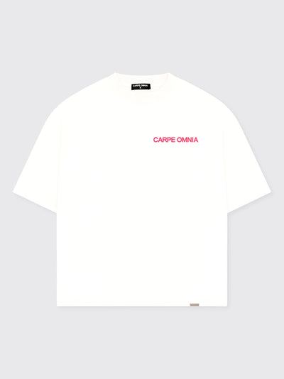 Bold Pink Logo T-Shirt White