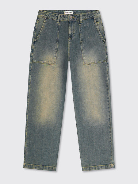 Worker Jeans Washed Stone Blue